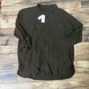 Banana Republic oversized collared shirt